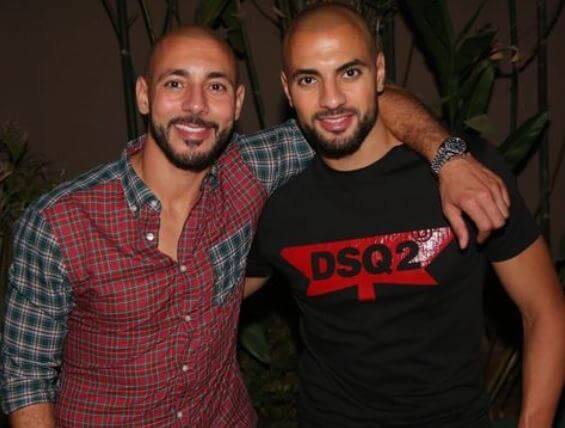 Sofyan Amrabat with his elder brother Nordin Amrabat.